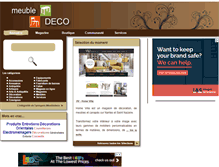 Tablet Screenshot of meubledeco.fr